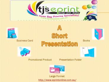 Digital Printing Brisbane - Eprintonline