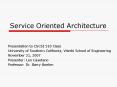 Service Oriented Architecture PowerPoint PPT Presentation