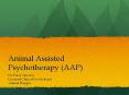 Animal Assisted Psychotherapy (AAP) PowerPoint PPT Presentation