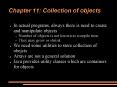Chapter 11: Collection of objects PowerPoint PPT Presentation