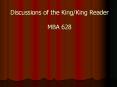 Discussions of the King/King Reader MBA 628 PowerPoint PPT Presentation