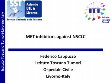 MET inhibitors against NSCLC