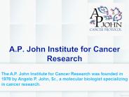 A.P. John Institute for Cancer Research
