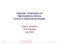 Magnetic Compression of High Brightness Beams: Survey of Experimental Results PowerPoint PPT Presentation