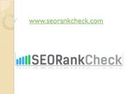 Check Google Rankings