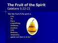 The Fruit of the Spirit Galatians 5:22-23 PowerPoint PPT Presentation
