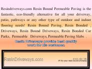 Resin Bonded Driveways