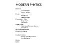 MODERN PHYSICS PowerPoint PPT Presentation