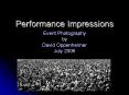 Performance Impressions PowerPoint PPT Presentation