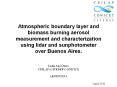 Atmospheric boundary layer and biomass burning aerosol measurement and characterization using lidar and sunphotometer over Buenos Aires. PowerPoint PPT Presentation
