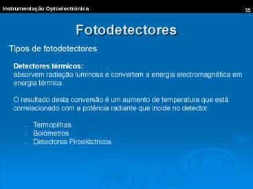 Fotodetectores