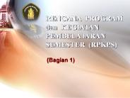 RENCANA PROGRAM dan KEGIATAN PEMBELAJARAN SEMESTER (RPKPS)