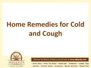 Home Remedies for Cold and Cough