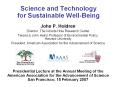 Science and Technology       for Sustainable Well-Being PowerPoint PPT Presentation