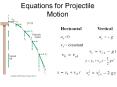 Equations for Projectile Motion PowerPoint PPT Presentation