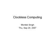 Clockless Computing
