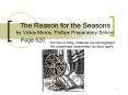 The Reason for the Seasons by Vickie Morris, Phillips Preparatory School PowerPoint PPT Presentation