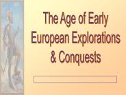 Age of Early European Explorations