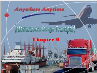Delivery and Transportation of Goods