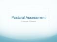 Postural Assessment PowerPoint PPT Presentation