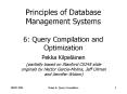 Principles of Database Management Systems 6: Query Compilation and Optimization PowerPoint PPT Presentation