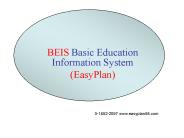 BEIS Basic Education Information System