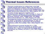 Thermal Issues References