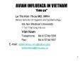 AVIAN INFLUENZA IN VIETNAM  PowerPoint PPT Presentation