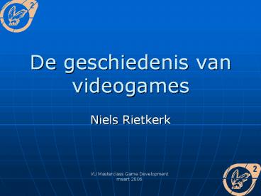 De geschiedenis van videogames