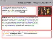 MISTERIOS VIDA TERRENA DE CRISTO, 1