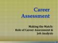 Career Assessment PowerPoint PPT Presentation