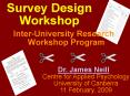 Survey Design Workshop PowerPoint PPT Presentation