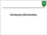 Introductory Biochemistry