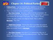 Chapter 16: Political Parties
