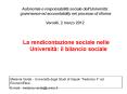La rendicontazione sociale nelle Universit PowerPoint PPT Presentation