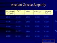 Ancient Greece Jeopardy
