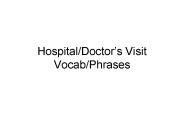 Hospital/Doctor