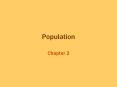 Population PowerPoint PPT Presentation