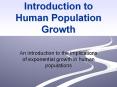 Introduction to Human Population Growth PowerPoint PPT Presentation