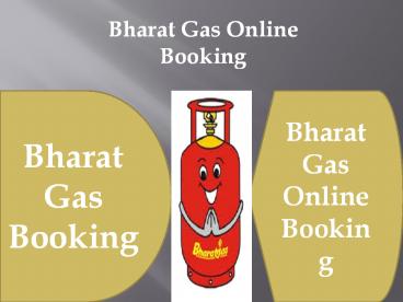 Bharat Gas Online Booking