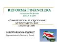REFORMA FINANCIERA Universidad del Rosario Julio 29 de 2009 PowerPoint PPT Presentation
