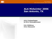 ALA Midwinter 2006 San Antonio, TX