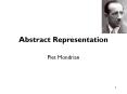 Abstract Representation PowerPoint PPT Presentation