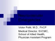 Neurovascular Emergencies