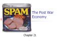 The Post War Economy PowerPoint PPT Presentation