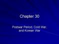 Postwar Period, Cold War, and Korean War PowerPoint PPT Presentation