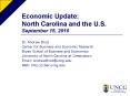 Economic Update: North Carolina and the U.S. September 15, 2010 PowerPoint PPT Presentation