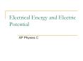 Electrical Energy and Electric Potential PowerPoint PPT Presentation
