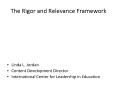 The Rigor and Relevance Framework PowerPoint PPT Presentation