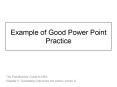 Example of Good Power Point Practice PowerPoint PPT Presentation